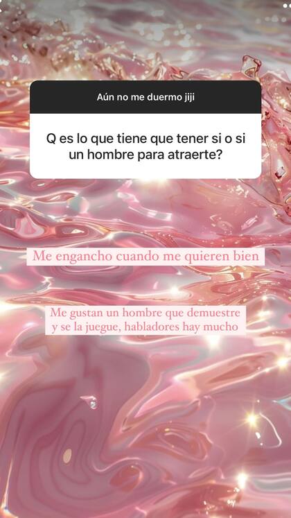 La China Suárez reveló qué tiene que tener un hombre para atraerla