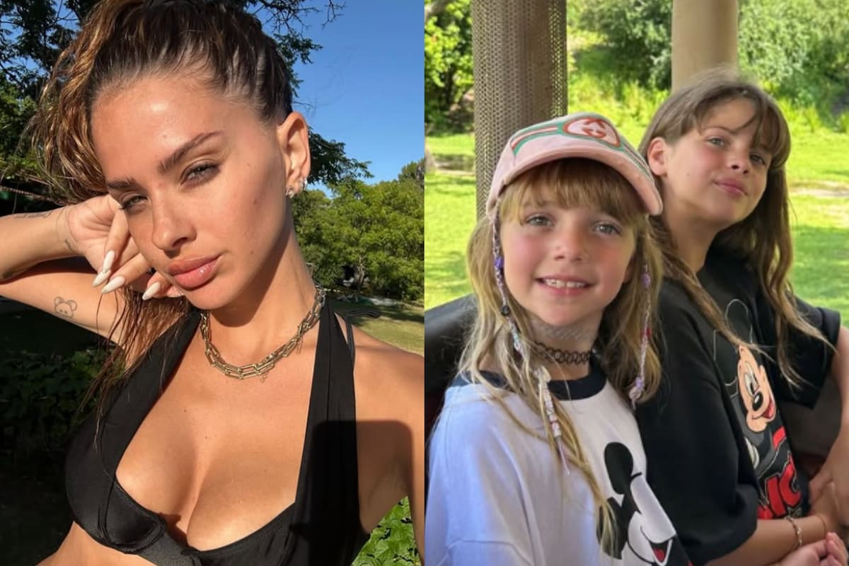 La China Suárez se mostró en público con las hijas de Wanda Nara