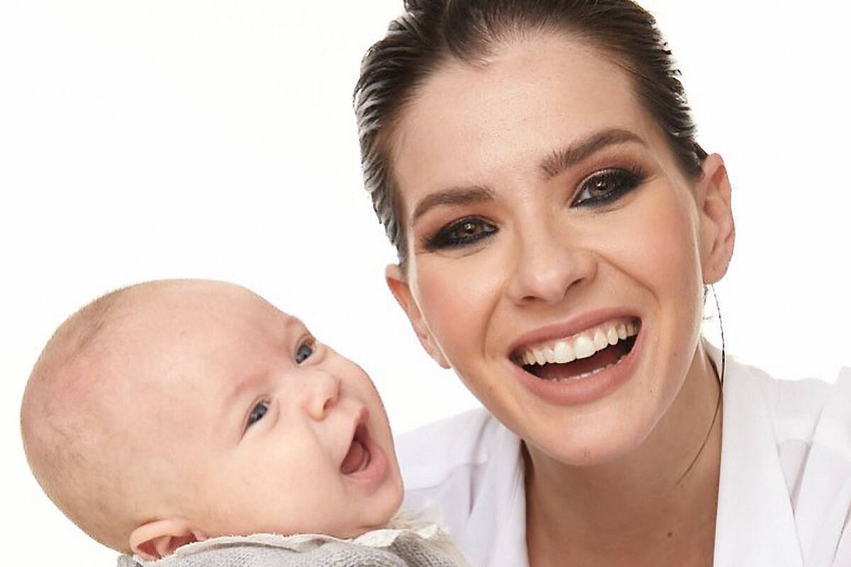 La China Suárez y Amancio, que nació el 29 de julio.