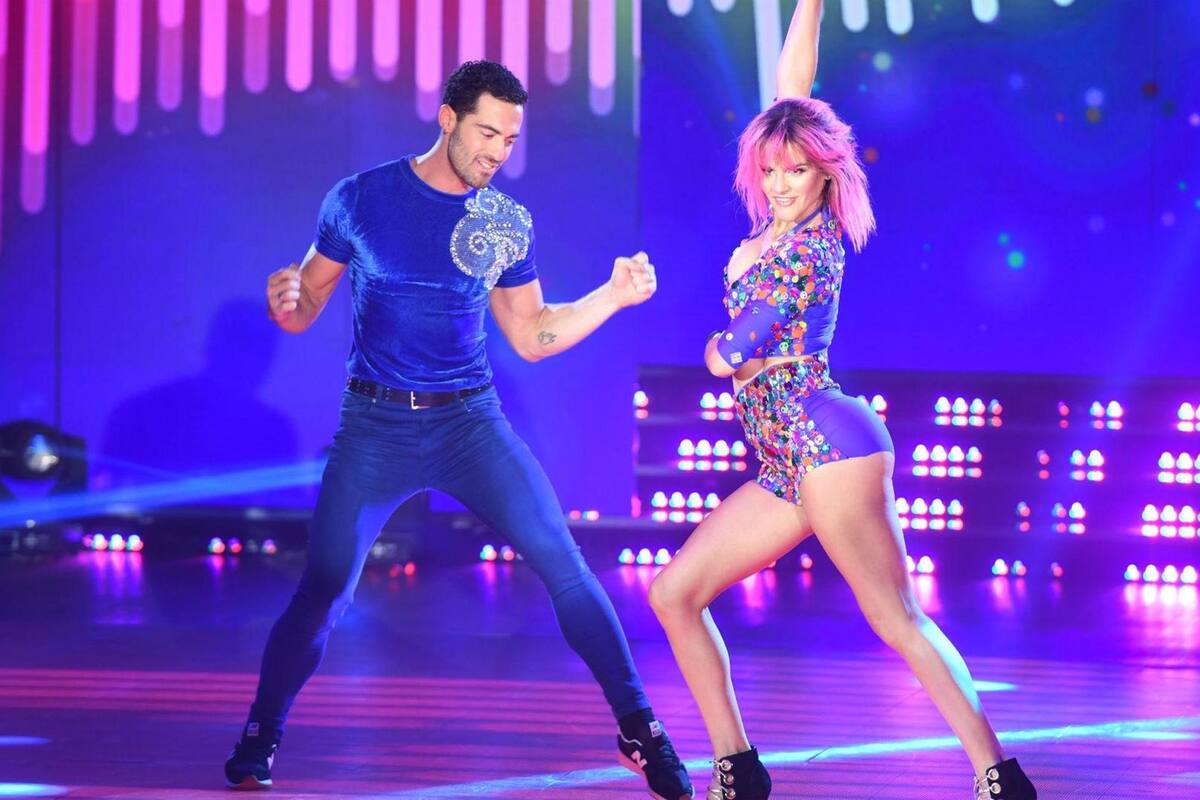 La Chipi junto a Caiazza, en "Bailando por un sueño 2017"