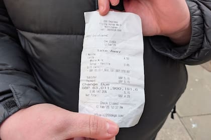 La cifra es tan grande que ni siquiera entra en el ticket porque la máquina no está preparada para expresarlo