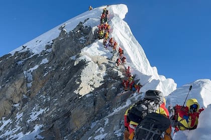 La cima está a 8800 metros