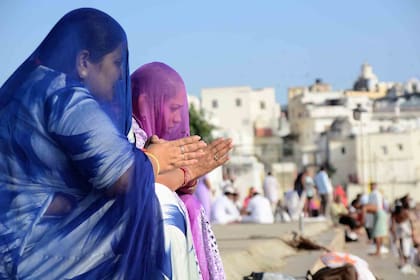 La ciudad a orillas del lago Pushkar
