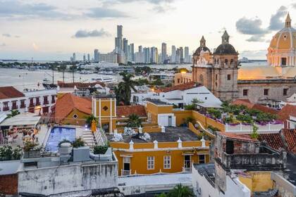 La ciudad de Cartagena de Indias, Colombia