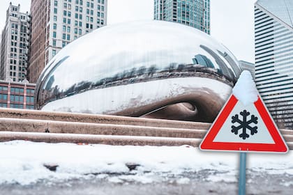 La ciudad de Chicago, en Illinois, enfrenta una gran ola de frío con temperaturas gélidas y nevadas