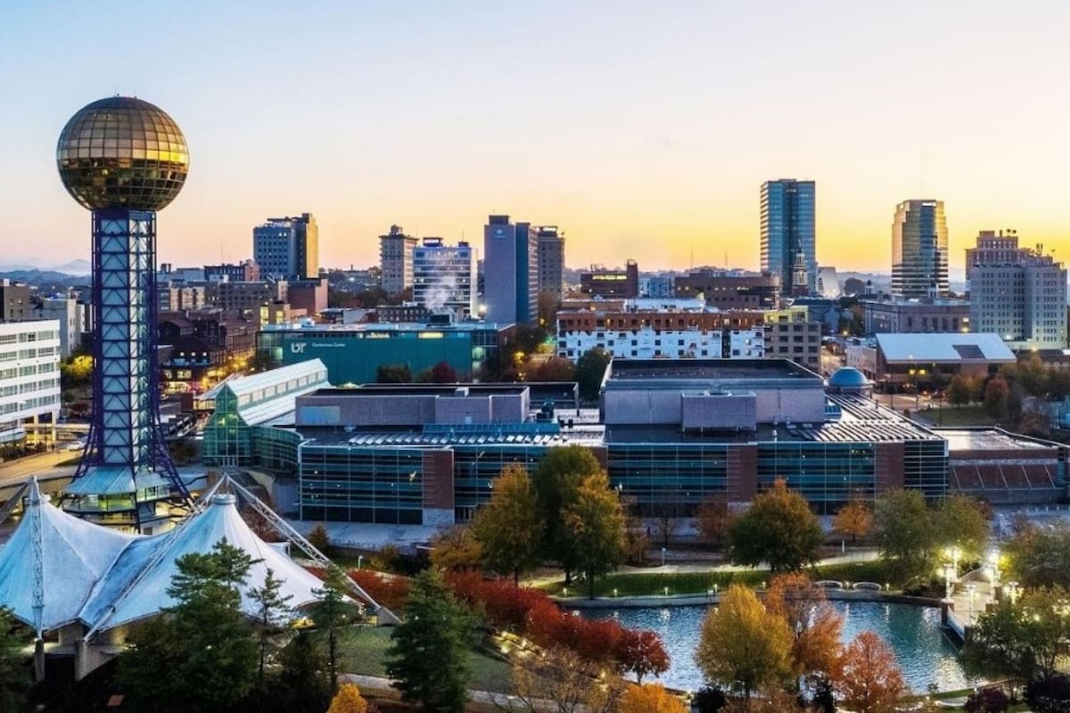 La ciudad de Knoxville, en Tennessee