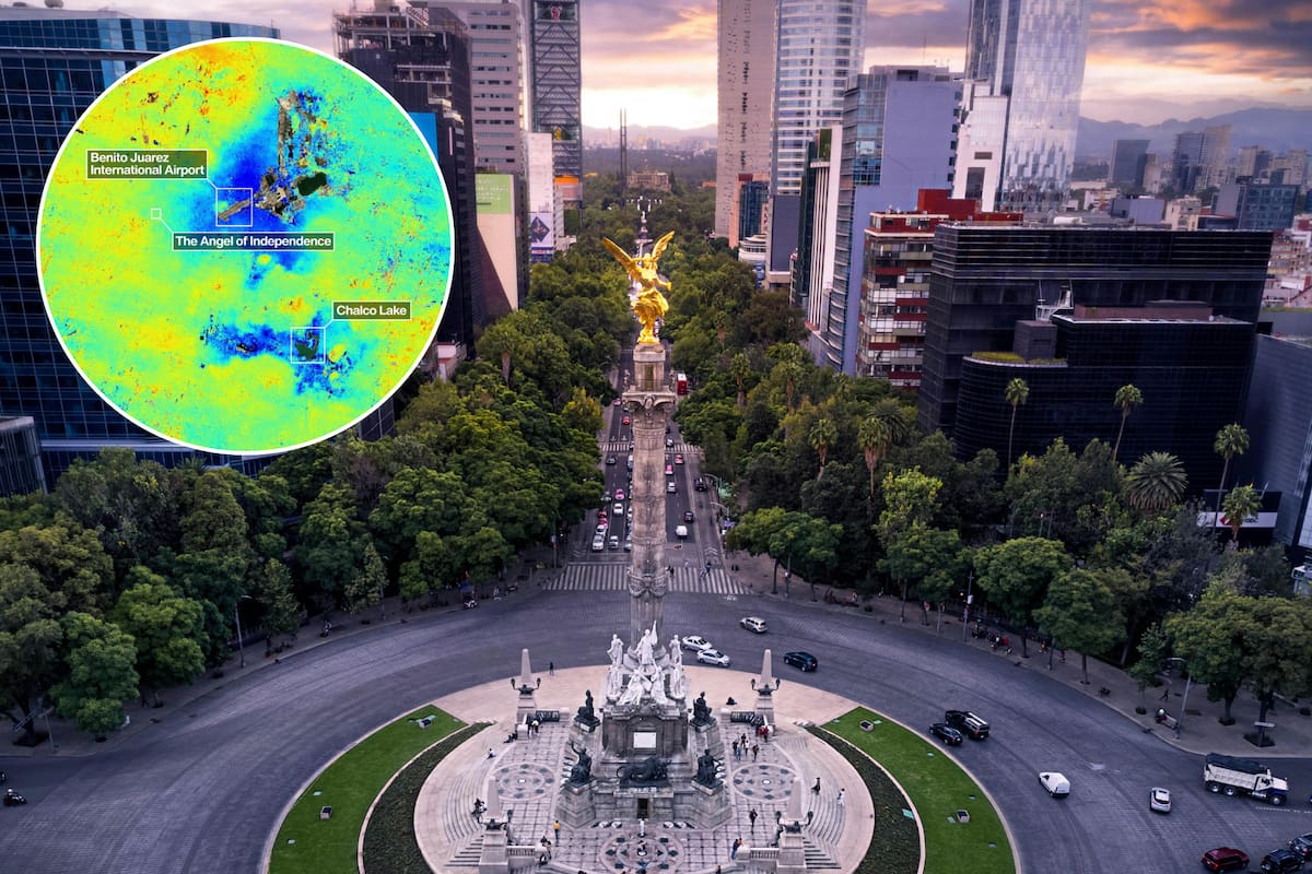 La Ciudad de México registra altos niveles de hundimiento, según la NASA
