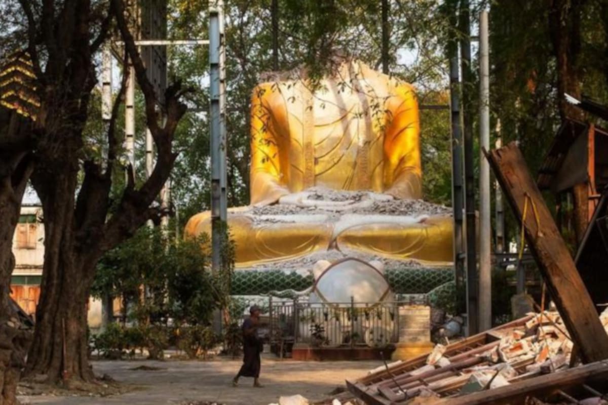 La ciudad de oro en Myanmar