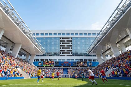 La ciudad flotante también tendrá un estadio deportivo con capacidad para 15.000 espectadores
