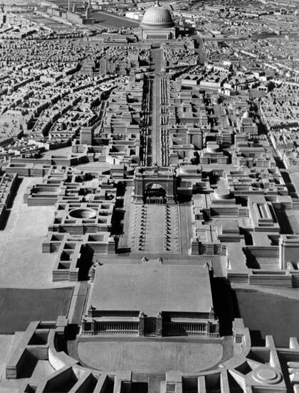 Así se habría visto "la nueva Berlín" después de que Albert Speer llevara a cabo su ambiciosa transformación, sin embargo, como otras obras suyas, la guerra no permitió completarla