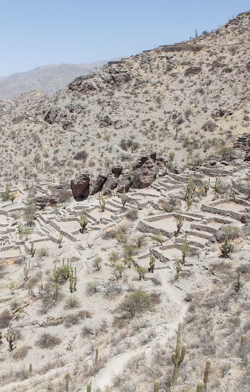 La Ciudad Sagrada se levantaba a lo alto de la ladera del cerro.
