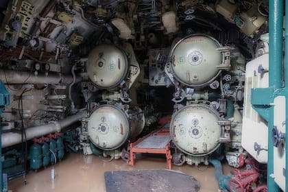 La clase de submarino Foxtrot de 90 metros de largo podría sumergirse a casi 300 metros