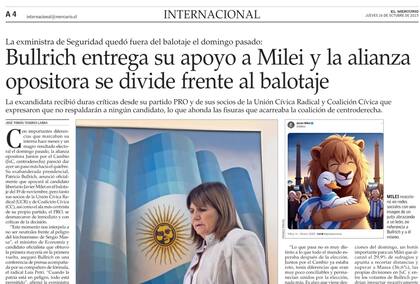 La cobertura de El Mercurio de Chile