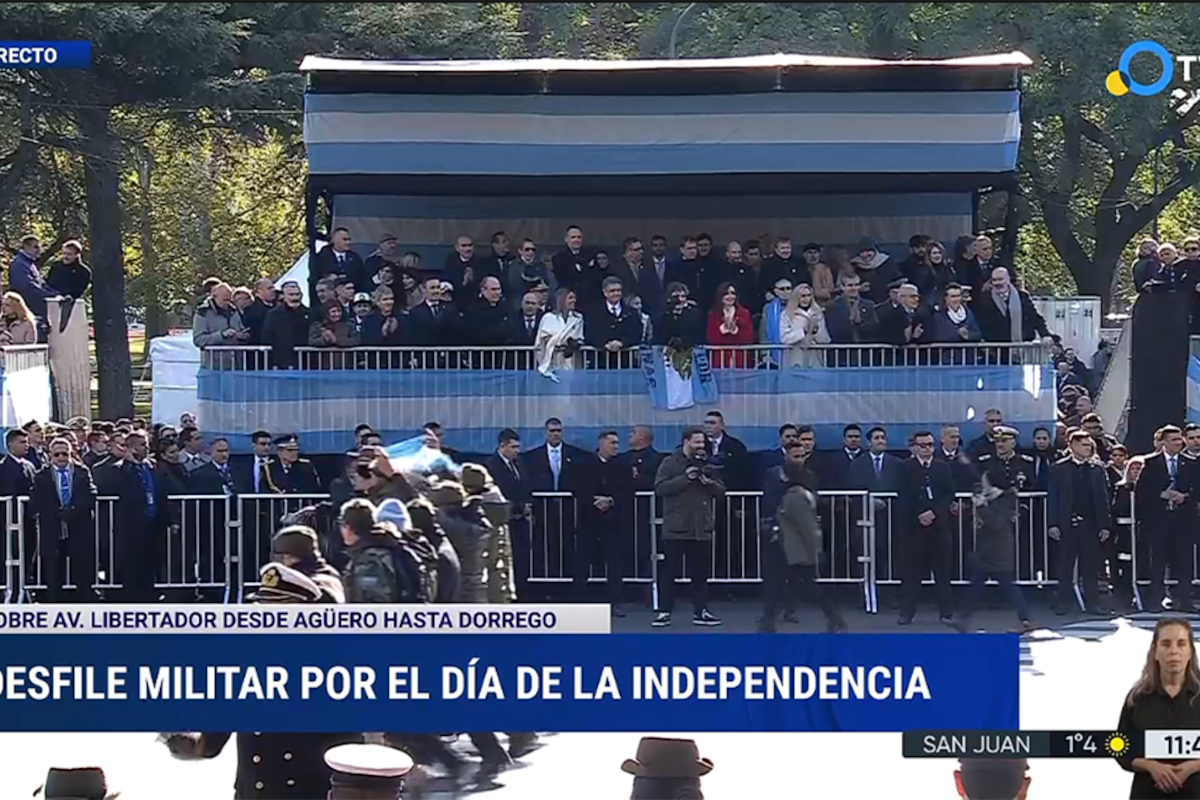 La cobertura del desfile del 9 de julio se caracterizó por su sobriedad