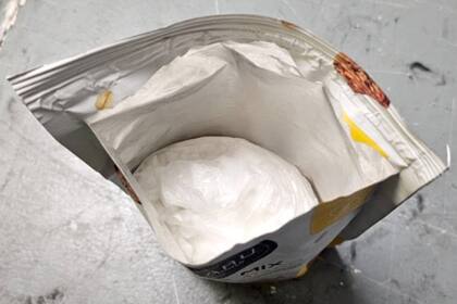 La cocaína estaba oculta en envases de avena