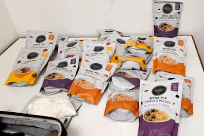 La cocaína había sido ocultada en paquetes de avena