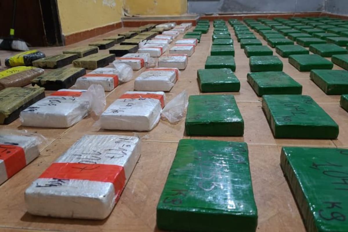La cocaína secuestrada al clan narco peruano