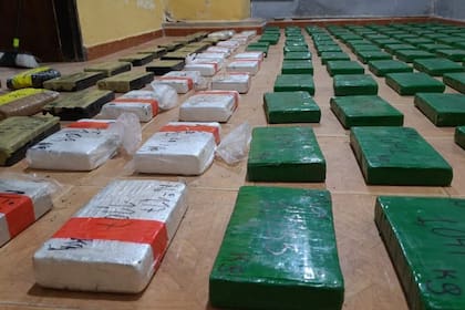 La cocaína secuestrada al clan narco peruano