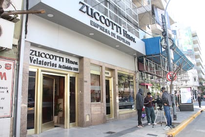 La cochería Zuccotti, donde se realizó el velatorio