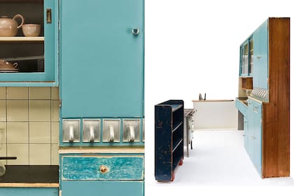 La cocina constaba de módulos que se fabricaban en serie por primera vez. Reducción de costos, avance tecnológico y la posibilidad de adaptarlos a cada vivienda.