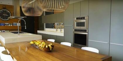 La cocina de la mansión de Neymar
