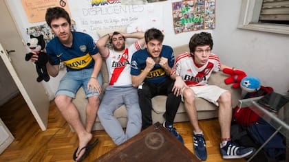Mati, Facu, Kai y Tincho, los protagonistas de Los Displicentes