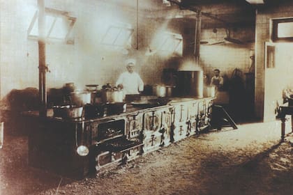 La cocina general en 1901.