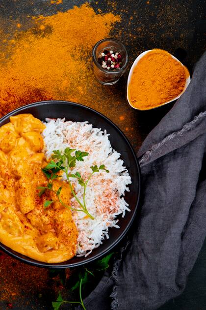 La cocina india abunda en estofados llenos de especias.