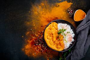 La cocina india abunda en estofados llenos de especias.
