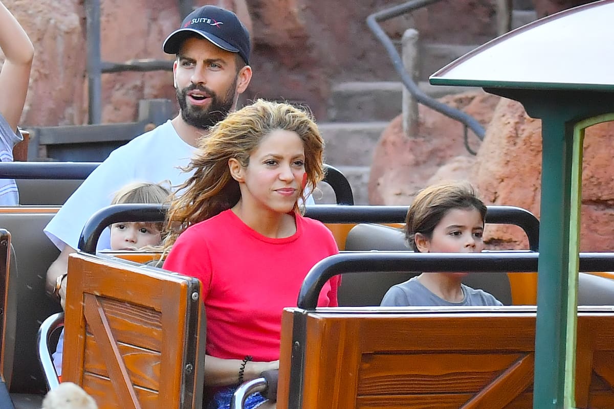 La colombiana y el español disfrutaron de unos días en Disney con sus hijos