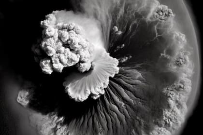 La columna de ceniza del volcán Hunga Tonga fue "sonorizada" por un artista