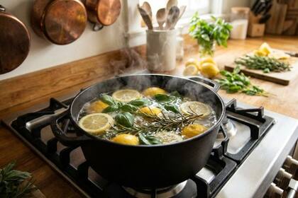 La combinación de la cáscara de limón, con la albahaca y el romero genera una mezcla recomendada para eliminar olores