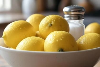 La combinación de limón y sal tiene múltiples usos en el hogar (Foto: Grok)