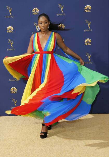 La comediante Tiffany Haddish y un vestido que no pasará desapercibido