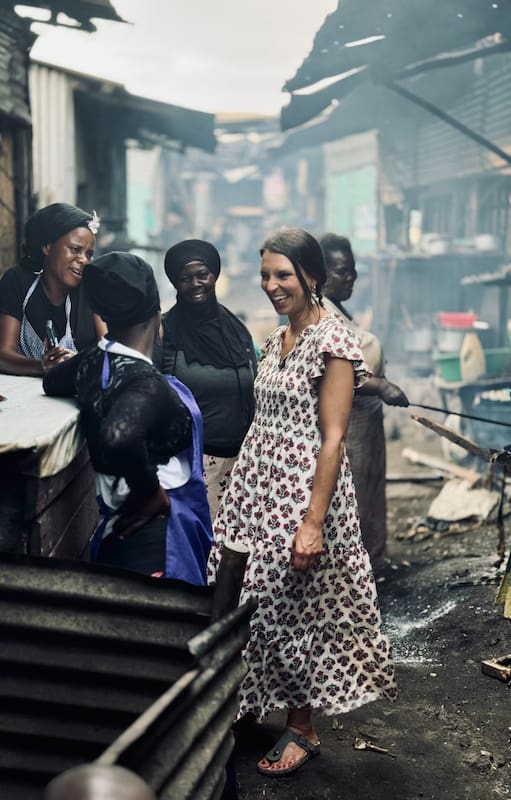 "La comida ha sido más exótica que de costumbre", reconoce la periodista gastronómica luego de llevar su formato al continente africano