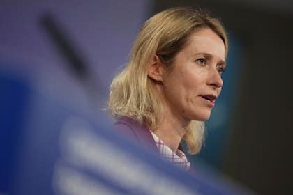 La comisionada de política exterior de la Unión Europea Kaja Kallas en Bruselas el 3 de septiembre del 2025. (AP foto/Virginia Mayo)