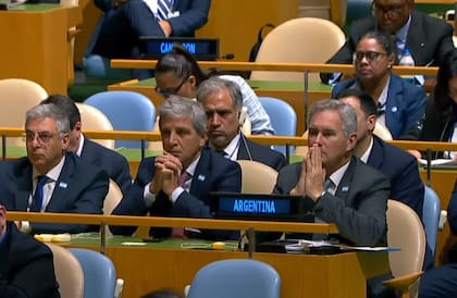 La comitiva argentina en la ONU