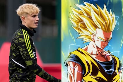 La comparación de Garnacho con Goku, el personaje de Dragon Ball Z