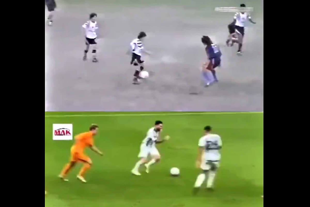 La comparación de las jugadas de Lionel Messi