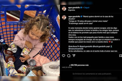 La compra de la influencer antes de regresar a Italia (Foto Instagram @agus.gandolfo)