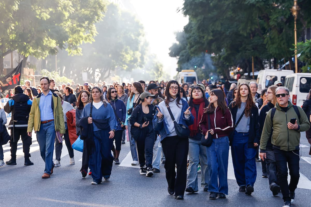 La comunidad unviersitaria convocó a la quinta marcha federal para que el Gobierno cumpla con la ley aprobada en octubre 2025