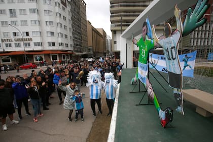 La concentración en el centro de Mar del Plata