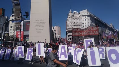 La concentración frente al Congreso