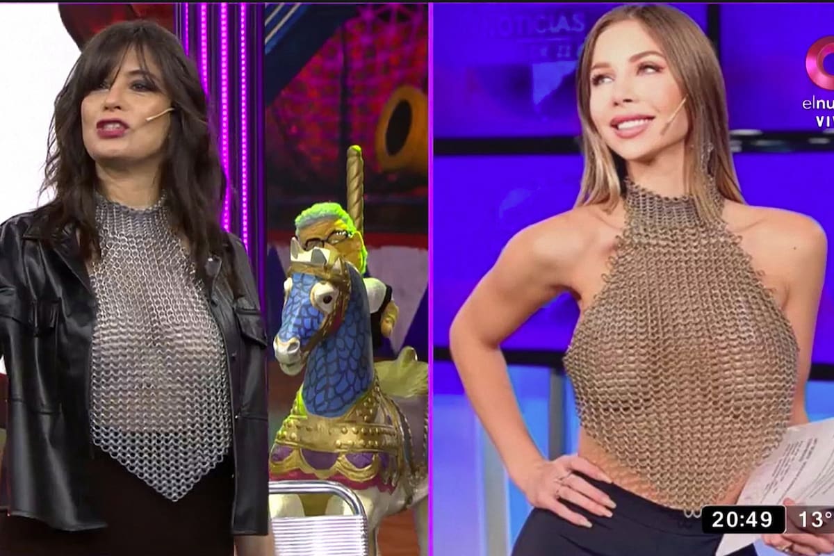 La conductora de Bendita imitó el look sexy de Romina Malaspina.
