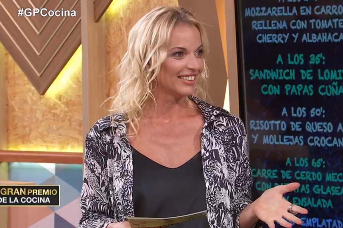La conductora de El gran premio de la cocina habló ayer de "irse de fiesta" luego de "tanto tiempo"