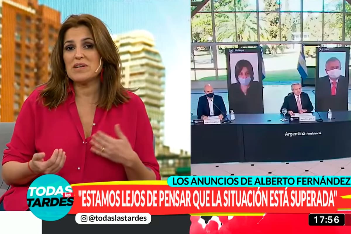 La conductora en la emisión de "Todas las tardes" de este viernes 17 de julio de 2020