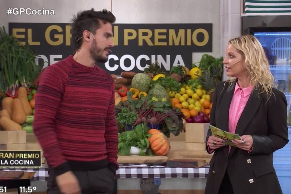 La conductora habló de forma sexy durante una devolución y Marconi admitió que se sintió interpelado.