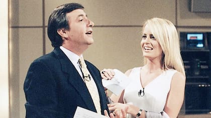 La conductora junto a Kike Morandé, su compañero en Viva el lunes