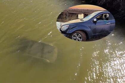 La conductora logró sobrevivir gracias al ejemplar accionar del hombre