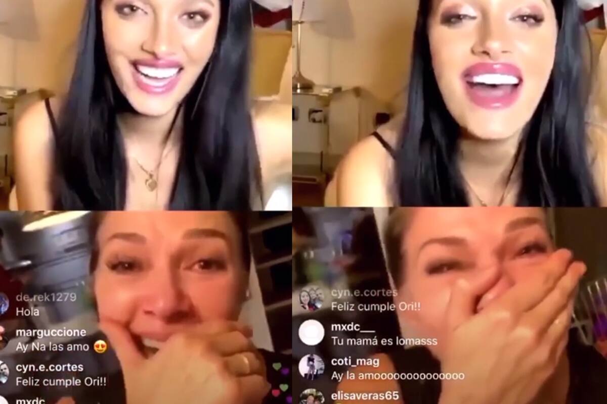 La conductora rompió en llanto al hablar con su hija en un "vivo" de Instagram